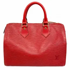 【5fe6603-h】ルイヴィトン ハンドバッグ エピ スピーディ25 M43017 カスティリアンレッド【中古】レディース
