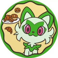 【中古】コースター ニャオハ ラバーコースター 「ポケットモンスター Pokemon Cafe」 ポケモンカフェ座席予約者限定グッズ