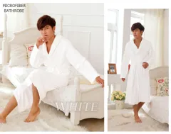 バスローブ ホワイト 白色 M-L メンズ レディース ふわふわ タオル地 ワンオペ 男女兼用 ガウン ルームウェア リラックス 着る毛布 ママ 子育て お風呂上がり 部屋着 あったか ギフト プレゼント 速乾 ロング マシュマロ バレンタイン エステ