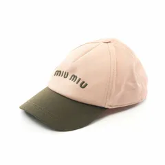miu miu ピンクキャップ 箱付き MIUMIU ミュウミュウ キャップ プリントファイユ ベースボール