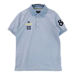 サイズ：4 PEARLY GATES パーリーゲイツ  半袖ポロシャツ チェック柄 ブルー系 [240101511531] ゴルフウェア メンズ ストスト