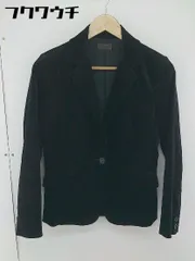 ◇ PROFILE プロフィール 1B シングル ベロア 長袖 テーラード ジャケット サイズ38 ブラック レディース  【中古】 【1106250005488】のサムネイル