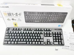 【HY】O【新古品】ELECOM TK-FDM106TBK ワイヤレスフルキーボード 日本語配列 109キー メンブレン方式 テンキー付き 高耐久キー マイクロレシーバー収納 ブラック[送料無料(一部地域を除く)]HY003