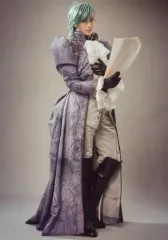 【中古】生写真(男性) 太田基裕(アインザッツ)/全身・衣装紫・右向き・右手紙・キャラクターショット/舞台「劇団シャイニング from うたの☆プリンスさまっ♪『マスカレイドミラージュ』」トレーディングブロマイド