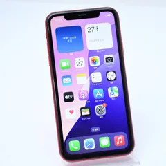 【液晶美品】SIMフリー iPhone11 128GB レッド