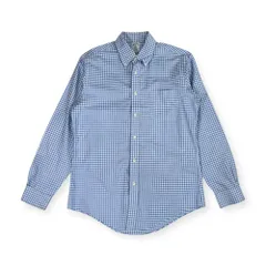 Brooks Brothers ブルックスブラザーズ REGENT ギンガムチェック  NON-IRON BD ボタンダウン 長袖 シャツ M/ブルー メンズ