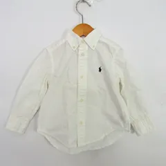 ラルフローレン 長袖シャツ トップス ボタンダウン ベビー 男の子用 2/2Tサイズ ホワイト RALPH LAUREN 【中古】