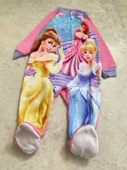【Size 80-90】ディズニープリンセス ロンパース ベル アリエル シンデレラ