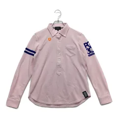 中古 レディース パーリーゲイツ PEARLY GATES 長袖ポロシャツ 0(S) ピンク ボタンダウン
