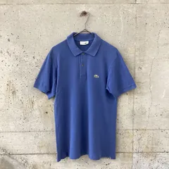 80‘S LACOSTE Made in France ブルーポロシャツ