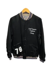 HOUSTON (ヒューストン) RAYON AWARD JACKET（EAST）レーヨンアワードジャケット M 51250 ブラック 黒 メンズ/078のサムネイル