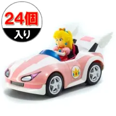 【新品】ミニカー [24個入り] ワイルドスター ピーチ姫(ピンク×ホワイト×イエロー) 「マリオカート プルバック」 プルバックカー [TV054P]