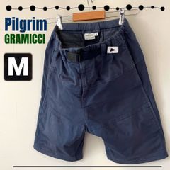 Pilgrim x Gramicci Double Name Collaboration Climbing Shorts, Stretch Cotton, Navy, Men's M #2507J045