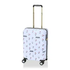 サンリオ ハローキティ ドリンクホルダー付き ジッパータイプ スーツケース  Sサイズ (ホワイト) Sanrio