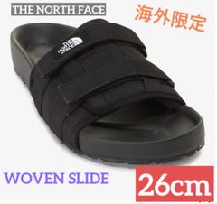 ノースフェイス 韓国限定 WOVEN SLIDE 26cm サンダル　黒のサムネイル