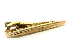 ■美品■ Burberrys バーバリーズ ネクタイピン タイクリップ アクセサリー ビジネス 紳士 メンズ ゴールド系 DJ0106