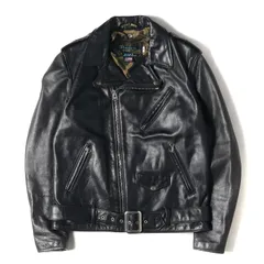 A BATHING APE ア ベイシング エイプ ジャケット サイズ:40(L) 13AW Schott ショット 裏地1stカモ ワンスター ダブル レザー ライダースジャケット One Star Riders Jacket ブラック コラボ【メンズ】のサムネイル