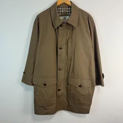 Aquascutum アクアスキュータム ステンカラーコート メンズ Lサイズ ベージュ アースカラー 古着 ストリート