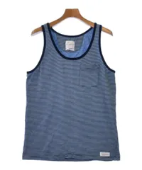 tank top in embroidered striped cotton