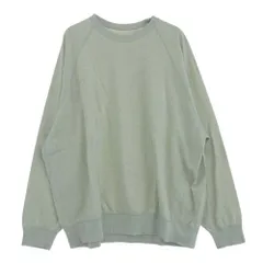 GRAPHPAPER グラフペーパー GM231-70334B Denim Mix Terry Crew Neck Sweater デニム ミックス テリー クルーネック スウェット ホワイト系 F【極上美品】【中古】のサムネイル