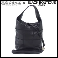 シャネル CHANEL チョコバー フリンジ ハンドバッグ 8番台 ブラック シルバー金具 レザー レディース 101782460