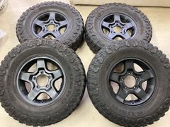 リフトアップ ジムニーに!!235/85R16 クムホ MT71◆ジムニー純正 マットブラック再塗装◆5.5J 16in+22 5/139.7◆JA11 JA12 JB23 JB64