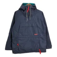80年代 Columbia コロンビア アノラックパーカージャケット アウトドア ネイビー (メンズ M) 中古 古着 T3193
