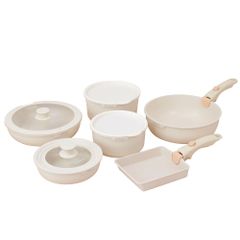 ♪新品＆未使用＆未開封♪ フライパン セット ih 12点 IH?ガス火対応 取っ手が取れる ソースパン 蓋付き お弁当 蓋 鍋 軽い キッチン用品 食器 調理器具 手入れ簡単 家庭用 passo-set12