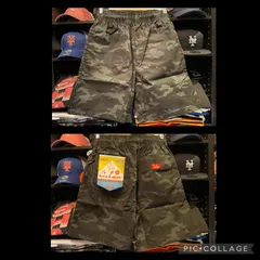 Cookman シェフパンツ Chef Pants Short Ripstop Camo Black (Woodland)Mサイズ