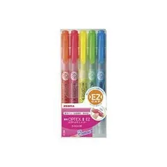 (業務用10セット)ZEBRA ゼブラ 蛍光ペン 蛍光オプテックス1 EZ 【5色セット】 つめ替え式 WKS11-5C