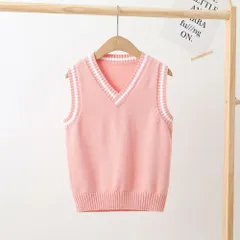 ☆ ピンク ☆ 110cm ☆ キッズ ニット ベスト vネック スクール ニット ベスト Vネック キッズ Vネックベスト vネックベスト ニットベスト 学生服 スクールベスト vネック スクール 子供用 子ども用 子供 子ども こども 男の子 女の子