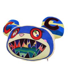 ウルサベアクッション ブルー　Ursa Bear 村上隆