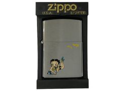 zippo (ジッポー) 1996年製 オイルライター Betty Boop ベティブープ シルバー インサイドユニット1998年製 雑貨/078