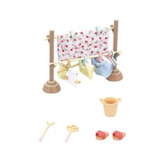 【新着商品】おもちゃ ドールハウス 3歳以上 STマーク認証 Sylvanian カー610 Families 】 ものほしセット エポック社 【 家具 EPOCH シルバニアファミリー