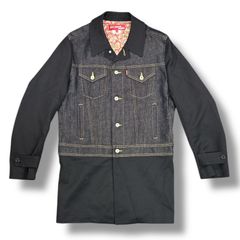 JUNYA WATANABExLEVI'S綿麻デニムコート JUNYA WATANABE MAN Levi's Wネームジャケットコート 新作発売