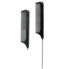 2way 折式 クシ 持ち運び 櫛 携帯 レディース メンズ くし 折りたたみ 髪の毛 ヘアコーム 折り畳み プレミアム プレゼント セット つやつや 濡れた髪(ブラック) [ブラック]