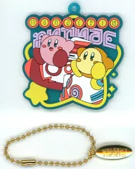 【中古】キーホルダー カービィ＆ワドルディ(ワンダリア) アトラクション☆ラバーチャーム 「一番くじ 星のカービィ WELCOME TO THE NEW PARK!」 F賞