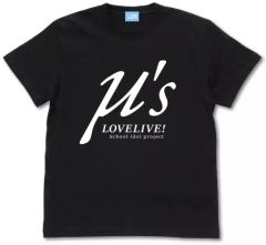 [중고] 의류 μ's T 셔츠 블랙 XL 사이즈 [러브라이브!]