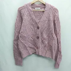 ◇ ⊇ NATURAL BEAUTY BASIC 長袖 ニットカーディガン サイズFR ピンク レディース E  【1409240062370】
