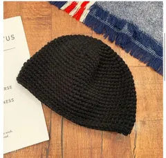 イスラム帽　ワッチ　ニット帽　浅め　ニットキャップ ブラック　グレー　ブラウン　ベージュ　キャップ　シンプル