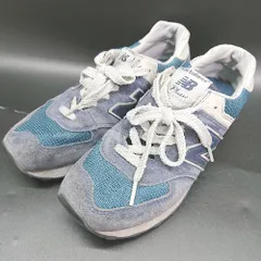 ◇ Θ NEW BALANCE ニューバランス カジュアル系 ランニングシューズ サイズ23.5cm ブルー系 レディース メンズ E  【1507160019495】