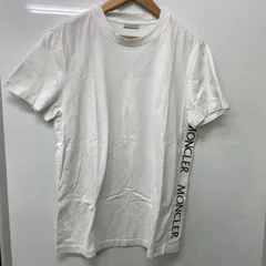 MONCLER　モンクレール　サイドロゴポイントTシャツ　ホワイト　ロゴ刺繡　MAGNOLIA　C-SCOM-19-19029 (ME68-2446)