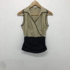 【PAULE KA】ポールカ　レディース　ノースリーブ　ベージュ系　サイズ36　無地