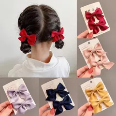 髪飾り　子供　簡単アレンジ　パーティ　リボン　七五三  カジュアル　シンプル