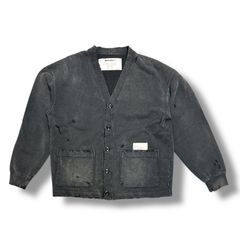 参考上代46200円 未使用品 NEIGHBORHOOD 25SS SAVAGE SWEAT CARDIGAN LS サベージスウェットカーディガン ダメージ加工 長袖 ネイバーフッド 251OKNH-CSM03 ブラック S 90563A7