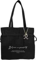 [DIVA Rose]【新品送料込み】 トートバッグ レディース バックチャーム 大容量 バッグ a4 帆布 巾着 抗菌 防臭 軽い 軽量 マザーズバッグ 無地 通勤 通学 名入れ