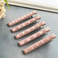 フローラルドリーム ヘアクリップ　うさぎ ハート 桜 蝶 花 フラワー ピンク ハンドメイド