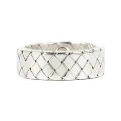 BOTTEGA VENETA ボッテガヴェネタ サイズ:14号 イントレチャート シルバー リング ジュエリー アクセサリー SV925 イタリア製 ブランド 指輪【メンズ】のサムネイル