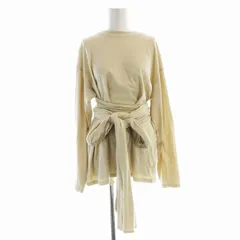 クラネ CLANE CASHOUR CUT TOPS カットソー Tシャツ 長袖 ウエストリボン F ベージュ 19105-2261 /EE