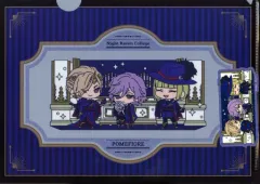 【中古】クリアファイル ポムフィオーレ寮 わちゃっと!A4クリアファイル＆ダイカットステッカーセット 「ディズニー ツイステッドワンダーランド」